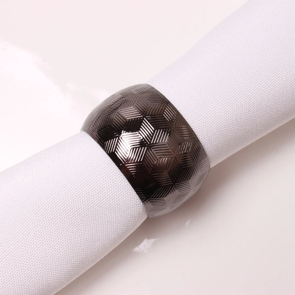 Hotel model room golden ring napkin buckle napkin ring Western restaurant metal napkin circle cloth ring