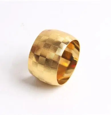 Hotel model room golden ring napkin buckle napkin ring Western restaurant metal napkin circle cloth ring