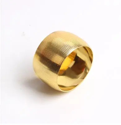 Hotel model room golden ring napkin buckle napkin ring Western restaurant metal napkin circle cloth ring