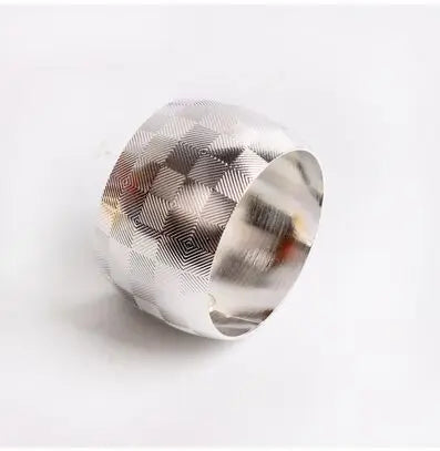 Hotel model room golden ring napkin buckle napkin ring Western restaurant metal napkin circle cloth ring