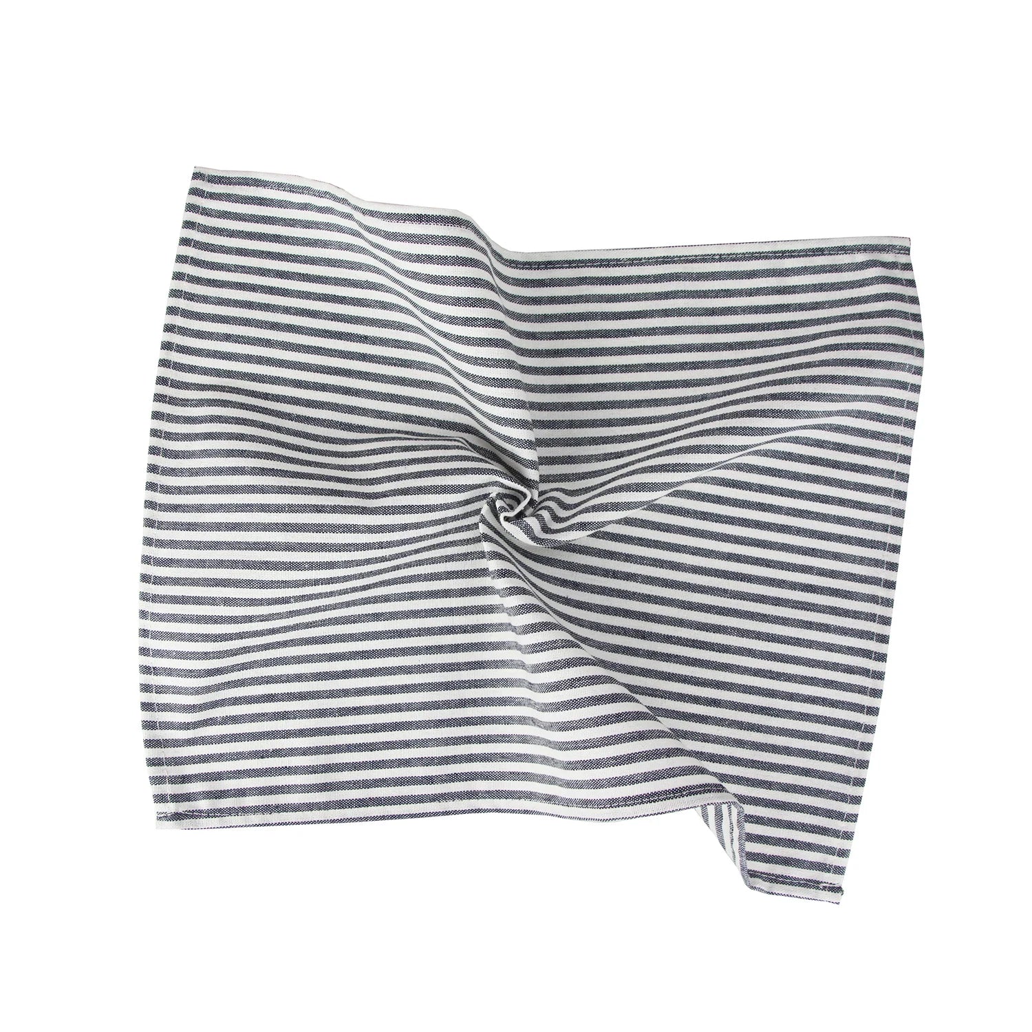 Plain Striped Linen Cotton Blended Dinner Cloth Napkins Placemats Tea Towels Set of 12 (40 x 30 cm) for Events & Home Use