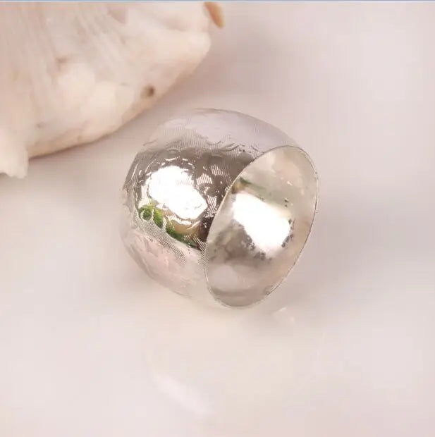 Hotel model room golden ring napkin buckle napkin ring Western restaurant metal napkin circle cloth ring