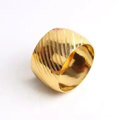 Hotel model room golden ring napkin buckle napkin ring Western restaurant metal napkin circle cloth ring