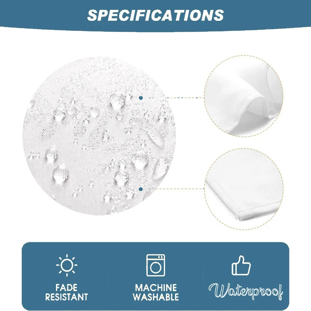 Floral Leaves Palm Leaves Printing Rectangular Waterproof Tablecloths for Table Party Decoration Dining TablesCover Manteles