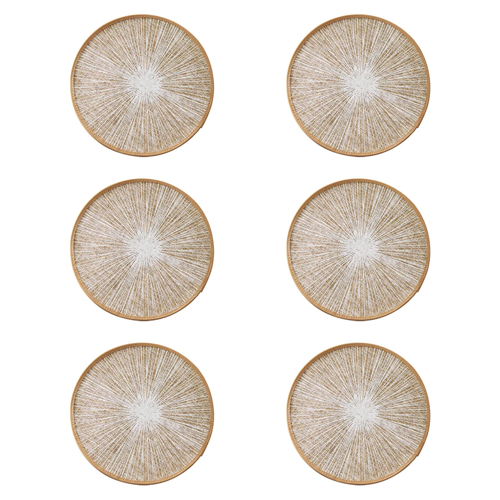 2/4/6/8pcs Round Burlap Macrame Placemats, Bohemian Jute Country Placemats, Diameter 15 Inches, for Table Decoration