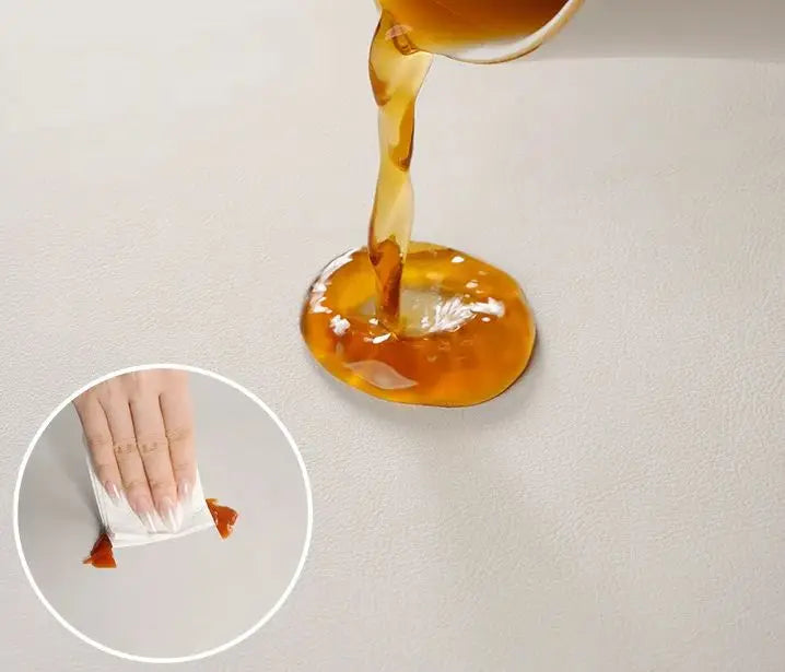 Dining Room Placemats Dopamine Grid Oil-Proof Waterproof PU Leather Table Mat Heat-resistant Kitchen Tableware Bistro Bar Home