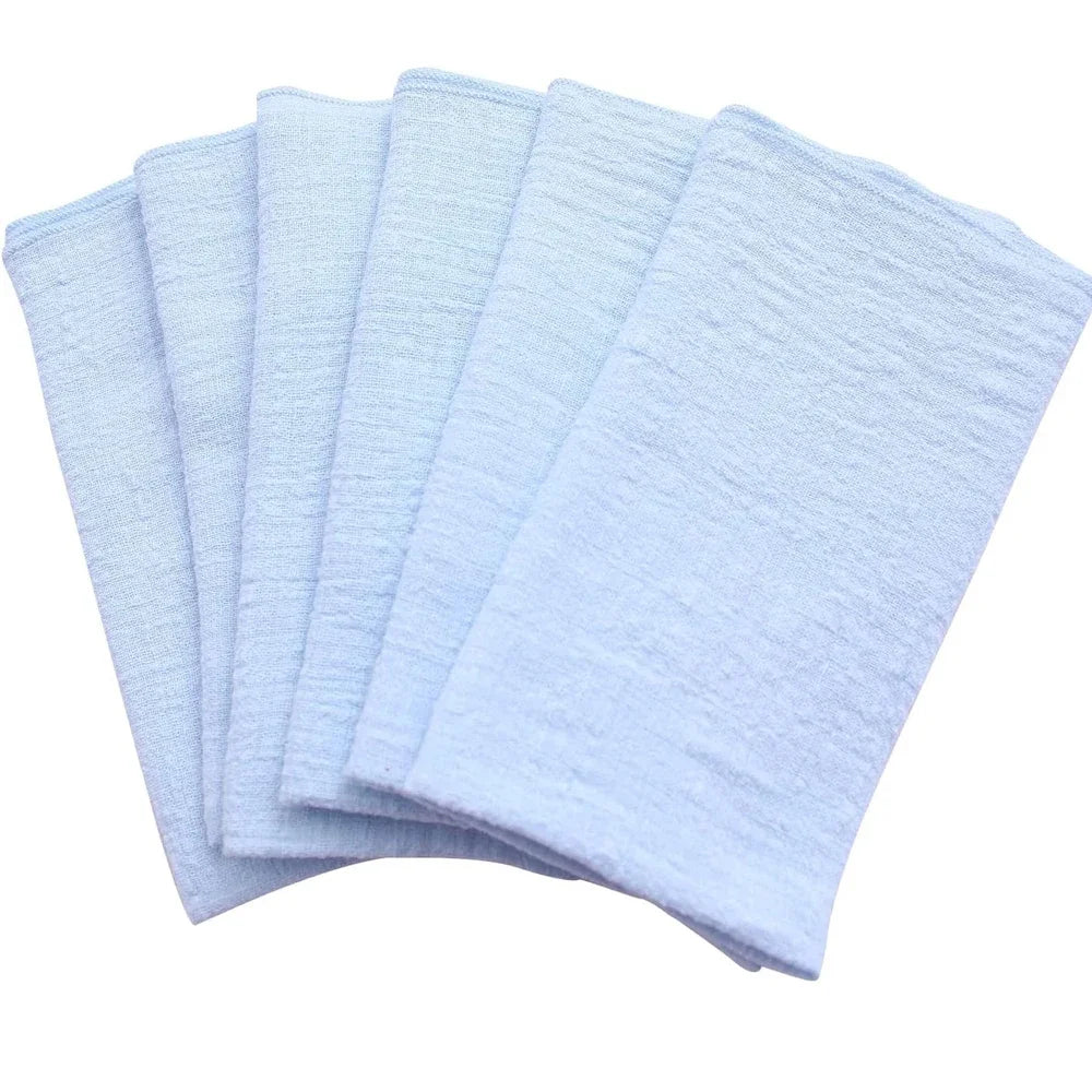 10pcs Cotton Cloth Napkins Gauze Fabric Blue 30x30cm for Wedding Party Birthday Tea Towel Table Baby Shower Christmas Napkins