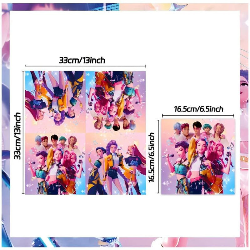 Kpop Demon Hunters Birthday Decorations Saja Boys Purple Napkins Plates Tableware Kpop Demon Hunter Birthday Party Favors Supply