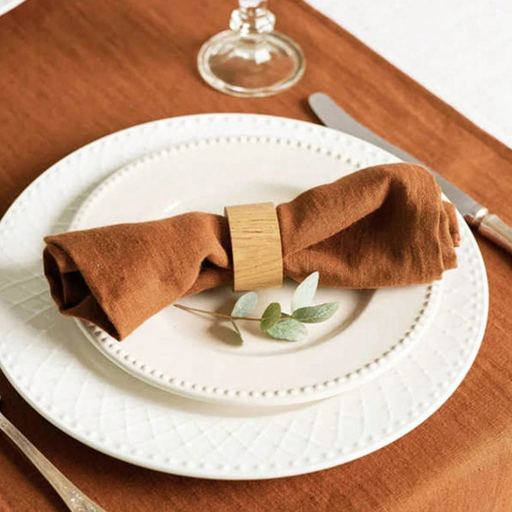 Set Of 6 40x40cm Table Cloth Napkins Durable Polyester Thicken Placemat Reusable for Kitchen Dining  Wedding Decoration