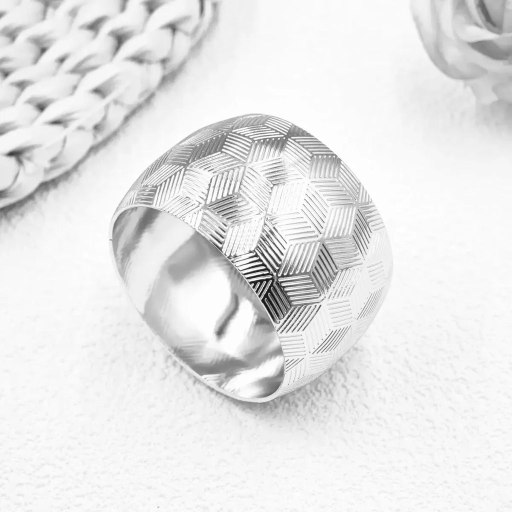 Hotel model room golden ring napkin buckle napkin ring Western restaurant metal napkin circle cloth ring