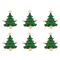 1/6Pcs Christmas Napkin Rings Xmas Tree Ornaments 2025 Christmas Home Kitchen Dinner Table Decoration New Year Party Supplies