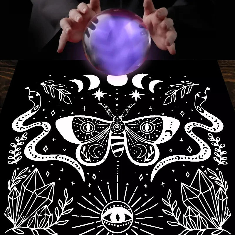 1pc Tarot card tablecloth, twelve constellations divination, starry sky altar cloth, Tarot card game decoration tablecloth