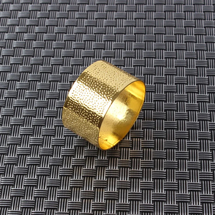 Hotel model room golden ring napkin buckle napkin ring Western restaurant metal napkin circle cloth ring