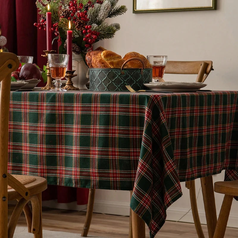 Checkered Tablecloth, Suitable For Holiday Parties, Banquets, Restaurants, Kitchen Decoration