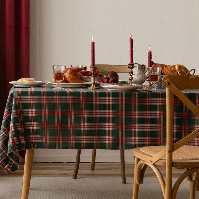 Checkered Tablecloth, Suitable For Holiday Parties, Banquets, Restaurants, Kitchen Decoration