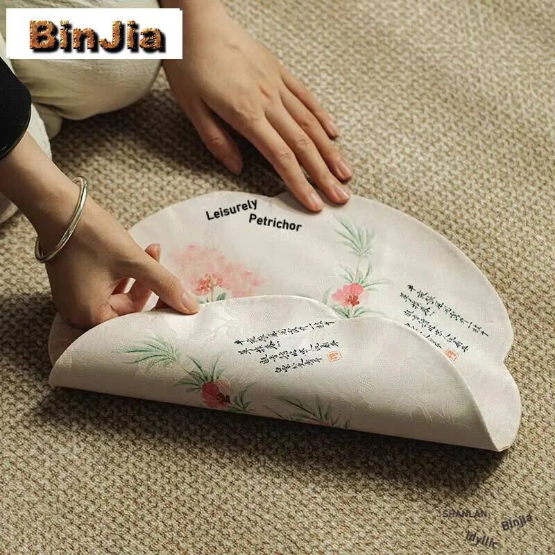 Cloud Veil Handmade Lotus Tea Table Mat Household Flag Aesthetic Waterproof Drink Coaster Dinner Napkin Decoration Collection