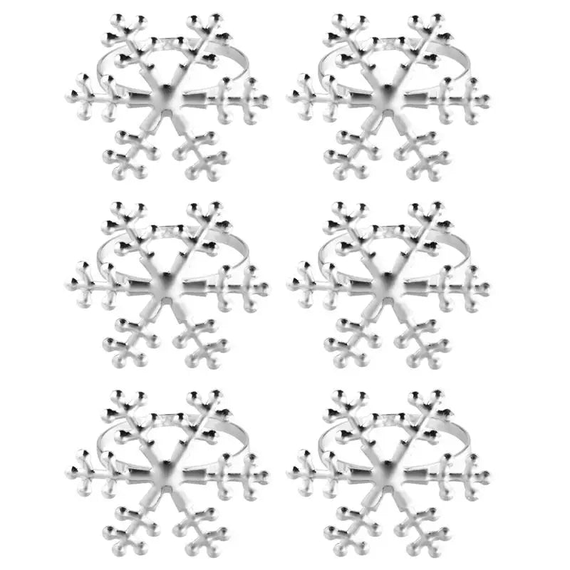 1/6pcs Wedding Napkin Rings Table Decoration Metal Napkin Buckles Holder For Wedding Christmas Birthday Party Supplies Towel Ri