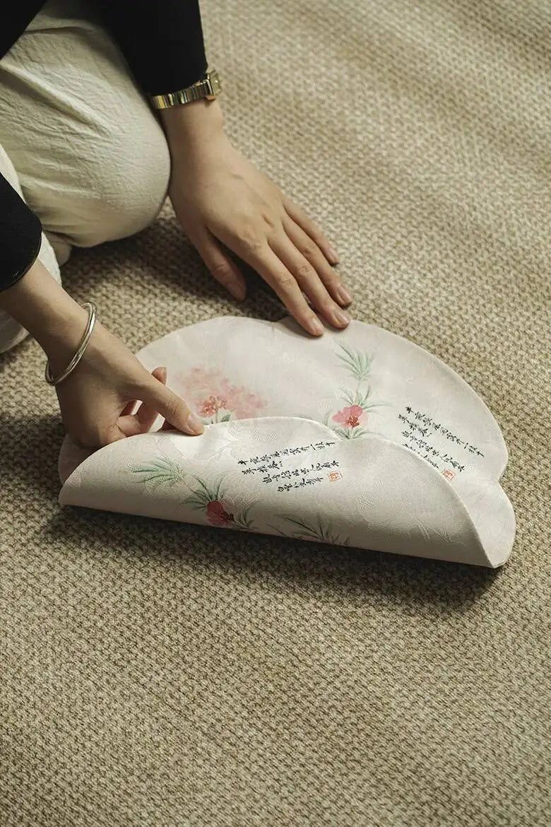 Cloud Veil Handmade Lotus Tea Table Mat Household Flag Aesthetic Waterproof Drink Coaster Dinner Napkin Decoration Collection