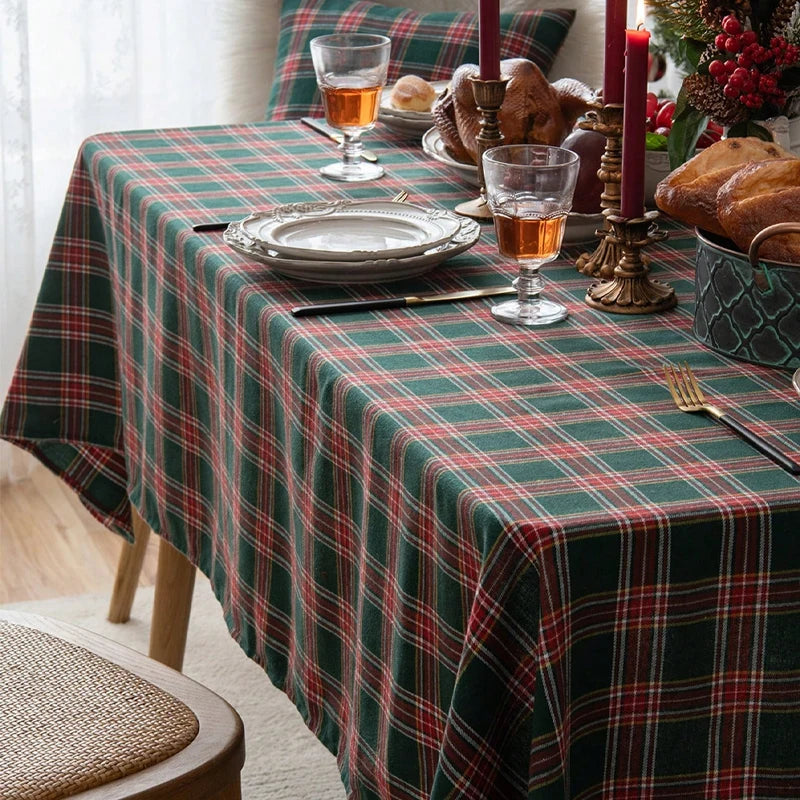 Checkered Tablecloth, Suitable For Holiday Parties, Banquets, Restaurants, Kitchen Decoration