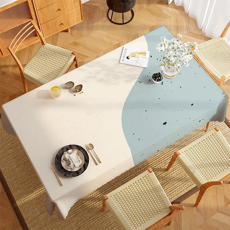 Leaf Pattern Tablecloth Restaurant Kitchen Tablecloth Living Room Home Decoration Rectangular Party Decoration