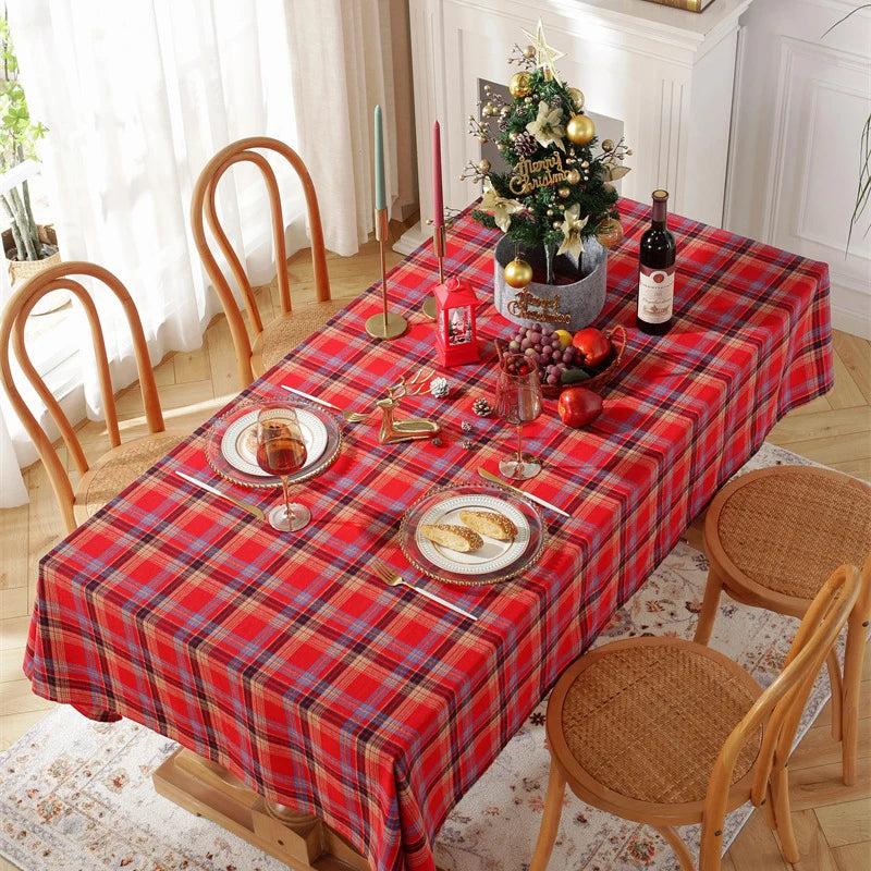 Checkered Tablecloth, Suitable For Holiday Parties, Banquets, Restaurants, Kitchen Decoration