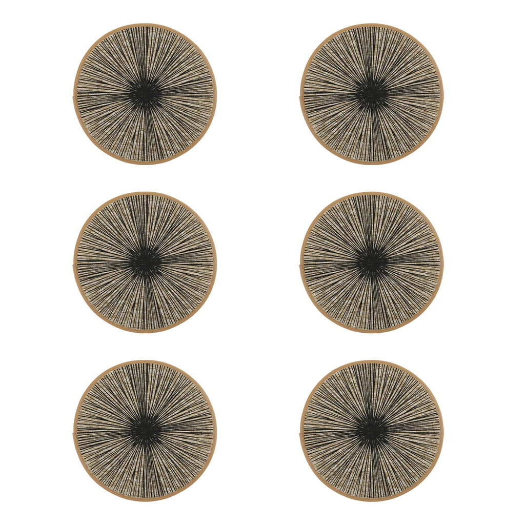 2/4/6/8pcs Round Burlap Macrame Placemats, Bohemian Jute Country Placemats, Diameter 15 Inches, for Table Decoration