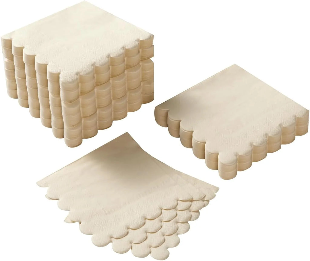 50Pcs Cocktail Napkin 2-Ply Dessert Napkins Disposable Napkins for Dinner Wedding Birthday Party Anniversary Reception Event