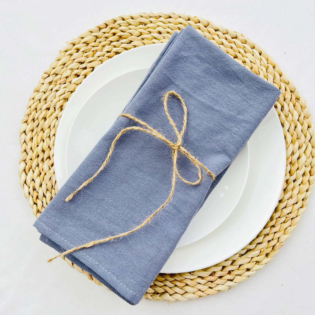 4PCS Cream Napkins 100% Cotton Cloth Napkins Dinner Table Napkins Serviettes Soft Washable Reusable Weddings Parties Restaurant