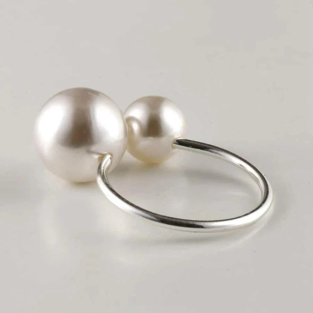 12PCS Pearl Napkin Rings Set Gold Napkin Ring Holders Serviette Ring Buckle for Wedding Birthday Banquet Party Table Supplies