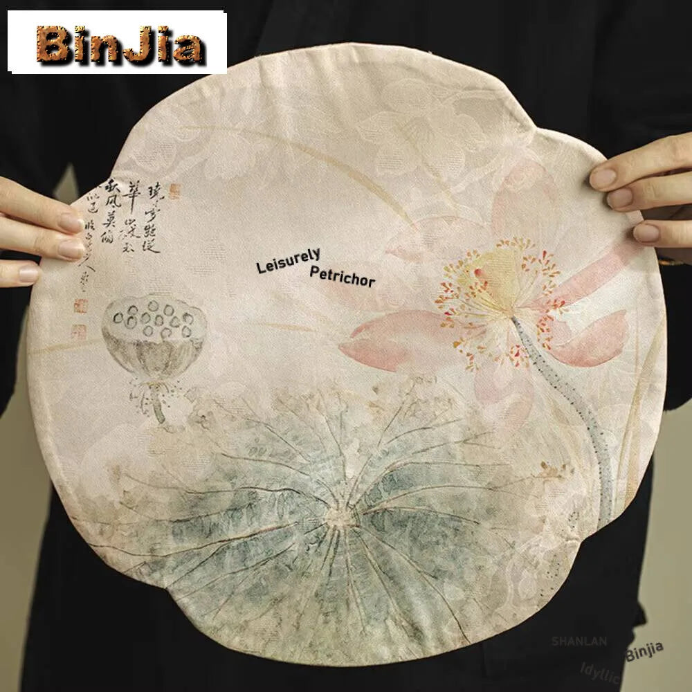 Cloud Veil Handmade Lotus Tea Table Mat Household Flag Aesthetic Waterproof Drink Coaster Dinner Napkin Decoration Collection