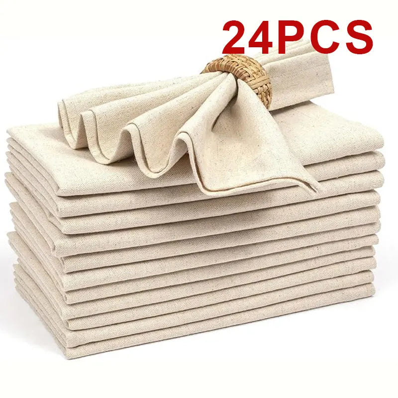 Tablecloth Napkins, Durable Polyester Thickened Pads, Reusable Kitchen, Dining, Holiday Decorations