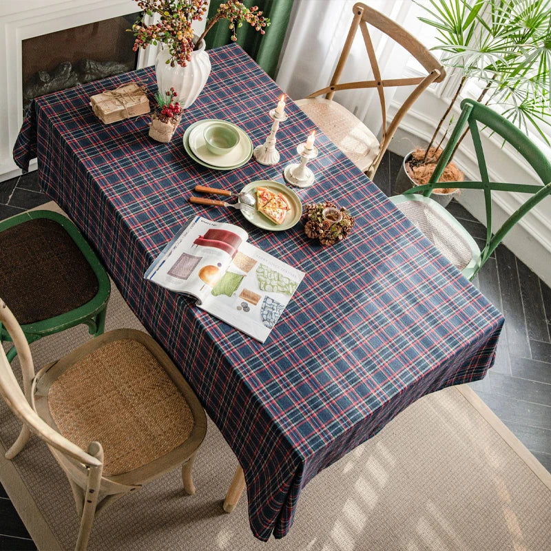 Checkered Tablecloth, Suitable For Holiday Parties, Banquets, Restaurants, Kitchen Decoration