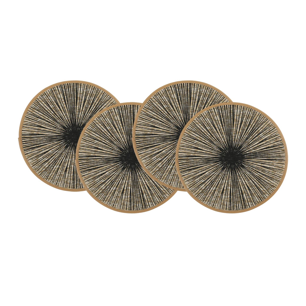 2/4/6/8pcs Round Burlap Macrame Placemats, Bohemian Jute Country Placemats, Diameter 15 Inches, for Table Decoration