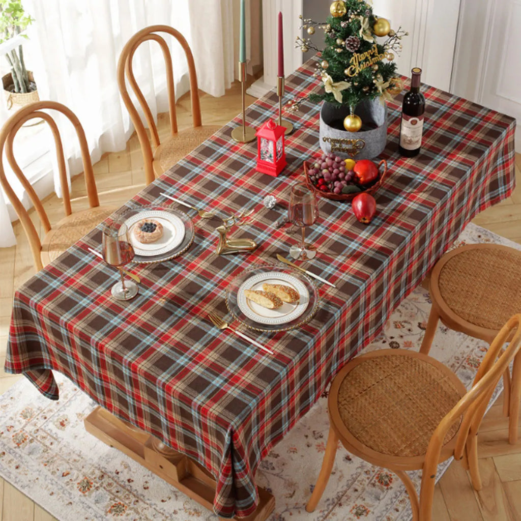 Checkered Tablecloth, Suitable For Holiday Parties, Banquets, Restaurants, Kitchen Decoration