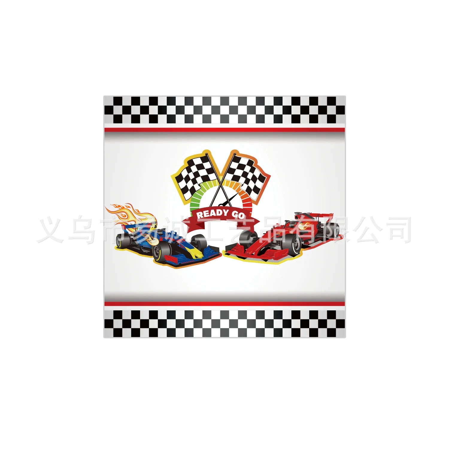 Racing Themed Boy Birthday Party Disposable Tableware Paper Cup Plate Napkin Tablecloth For Kids Baby Shower Decoration Supplies