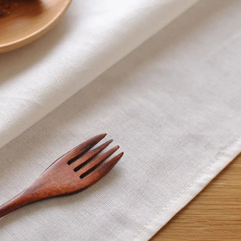 Set Of 6 40x40cm Table Cloth Napkins Durable Polyester Thicken Placemat Reusable for Kitchen Dining  Wedding Decoration