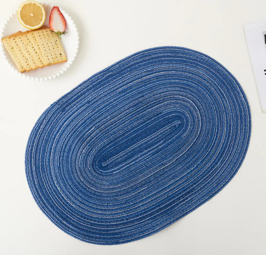 Placemats Set of 4,Heat resistant pad,Place Mat Washable Table Mats for Kitchen Dining Table Mixed Color Non-Slip Place mats