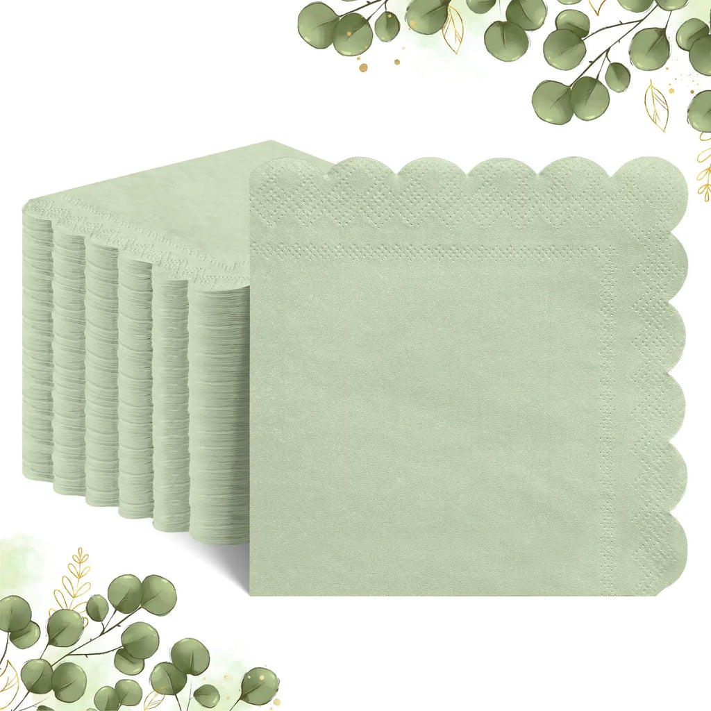50Pcs Cocktail Napkin 2-Ply Dessert Napkins Disposable Napkins for Dinner Wedding Birthday Party Anniversary Reception Event