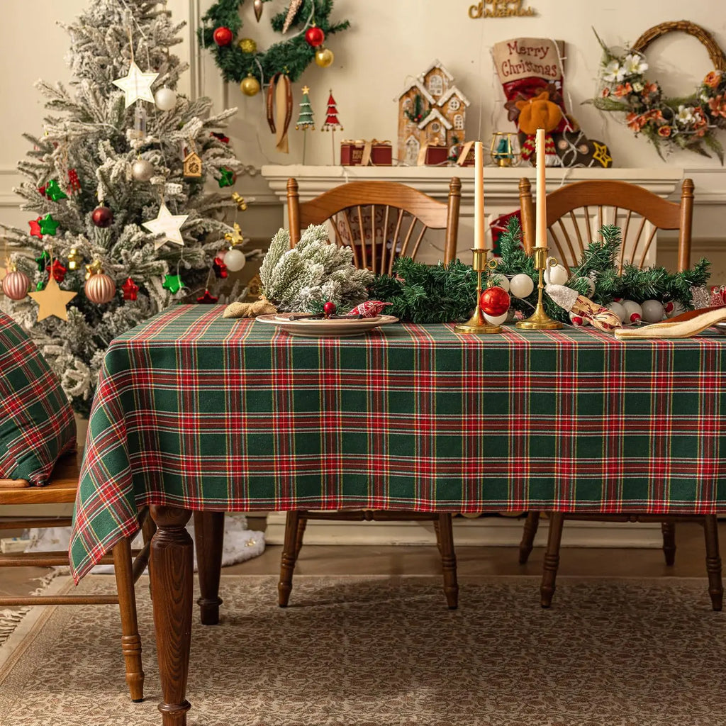 Checkered Tablecloth, Suitable For Holiday Parties, Banquets, Restaurants, Kitchen Decoration