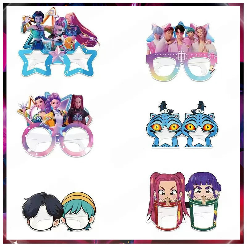 Kpop Demon Hunters Birthday Decorations Saja Boys Purple Napkins Plates Tableware Kpop Demon Hunter Birthday Party Favors Supply