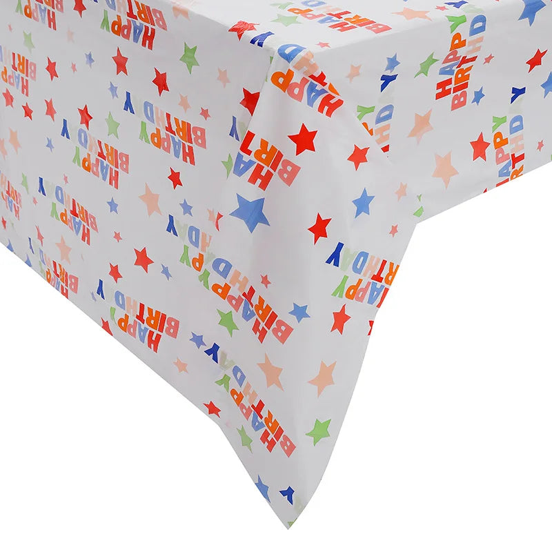 Elegant Dot Disposable Tablecloth, 137 x 274cm - Ideal for Birthday Parties Weddings Youngsters Showers and Special Occasions
