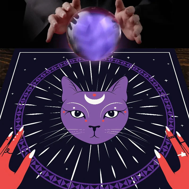 1pc Tarot card tablecloth, twelve constellations divination, starry sky altar cloth, Tarot card game decoration tablecloth