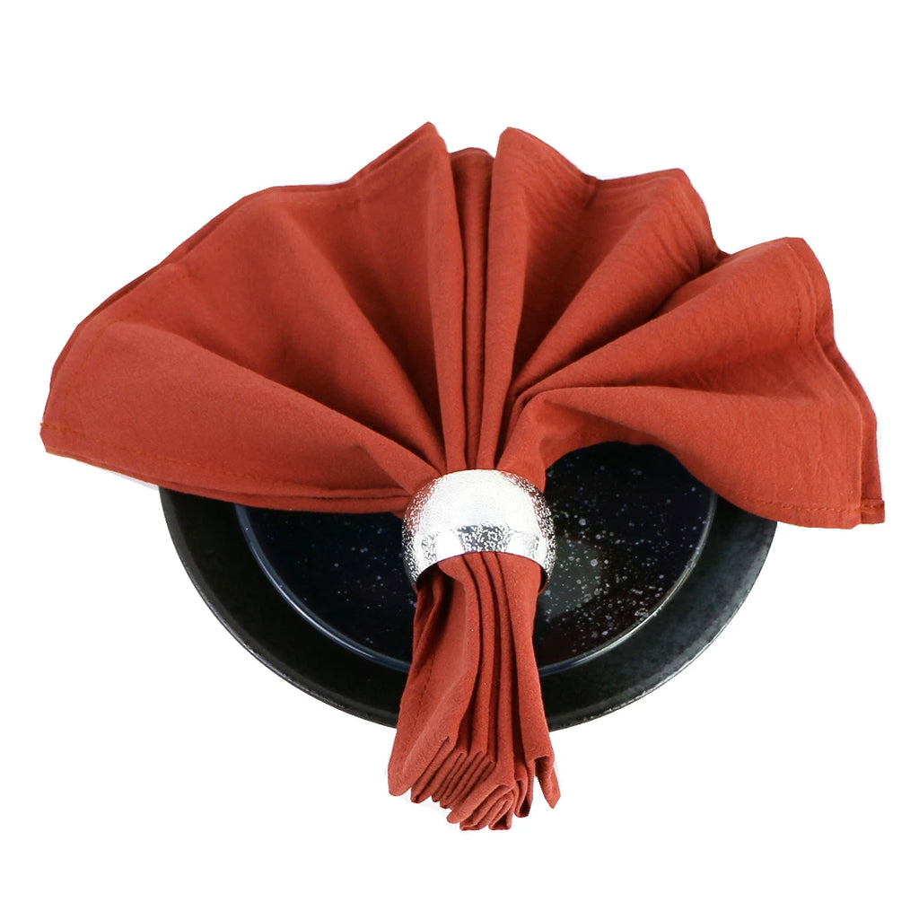 4PCS Cream Napkins 100% Cotton Cloth Napkins Dinner Table Napkins Serviettes Soft Washable Reusable Weddings Parties Restaurant