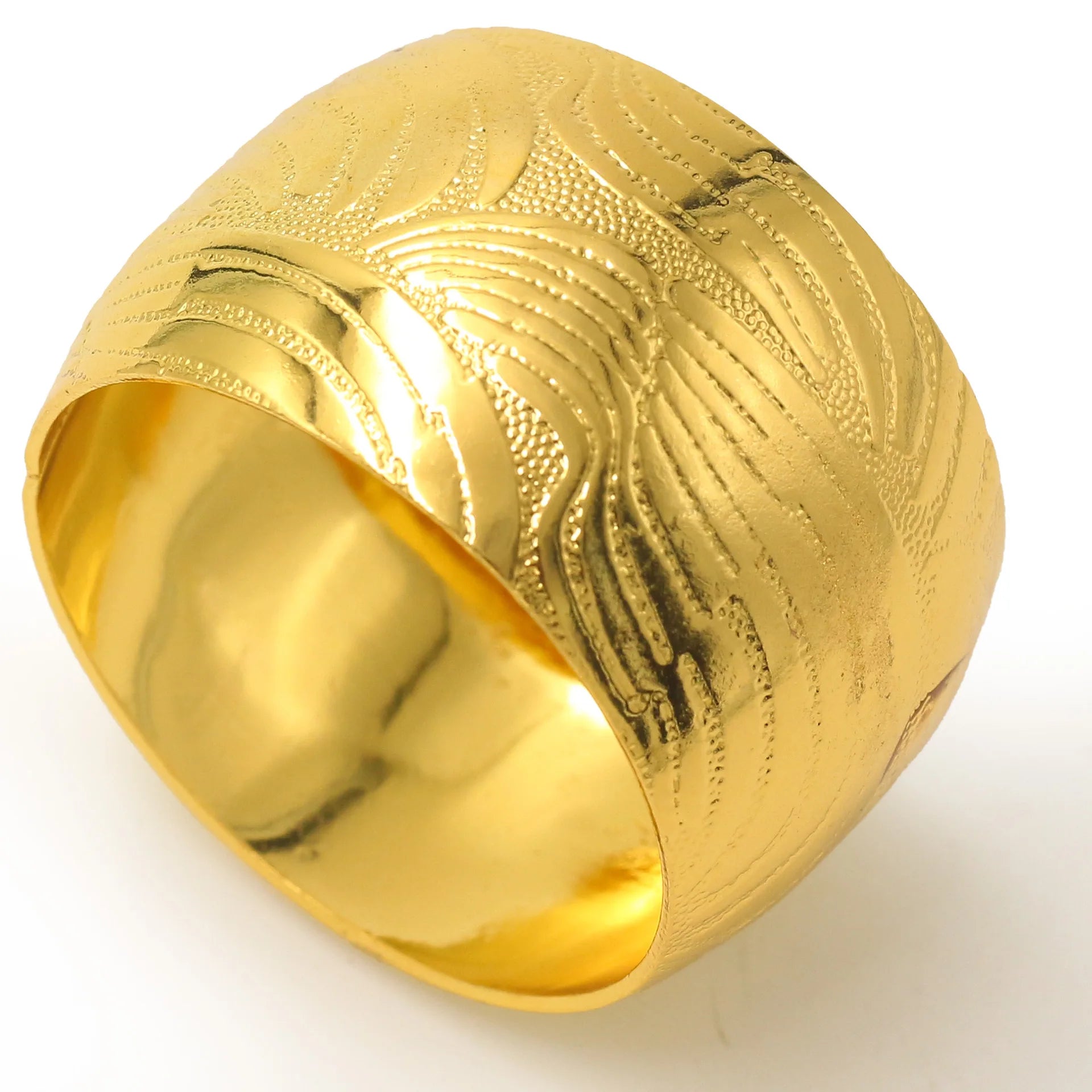 Hotel model room golden ring napkin buckle napkin ring Western restaurant metal napkin circle cloth ring