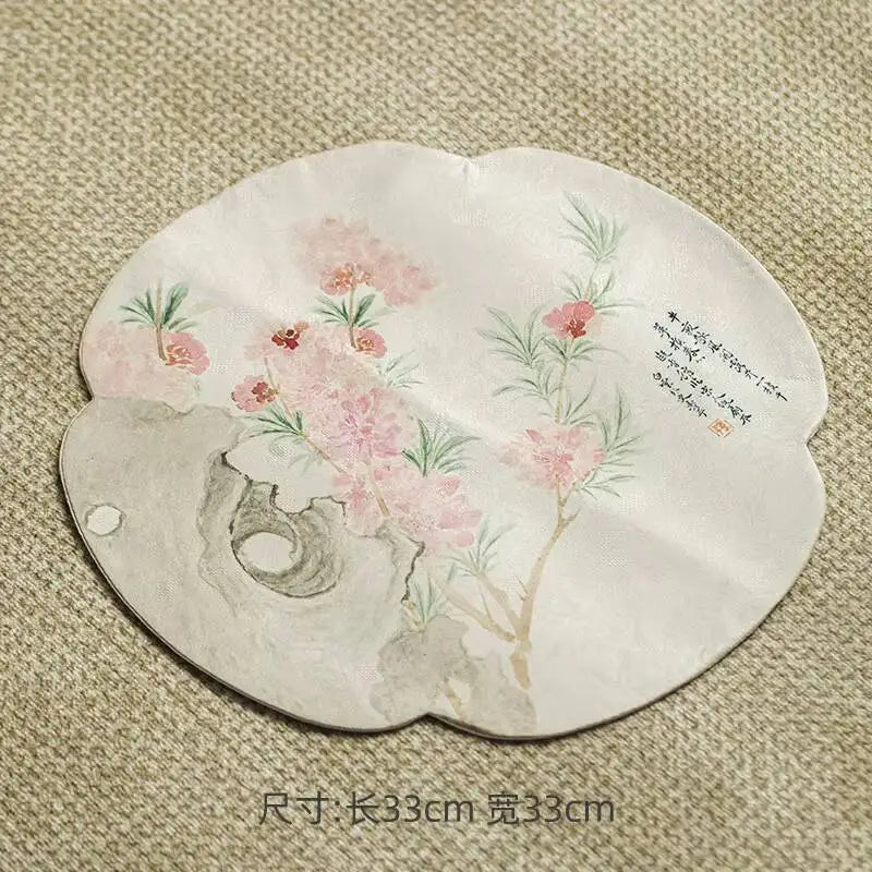 Cloud Veil Handmade Lotus Tea Table Mat Household Flag Aesthetic Waterproof Drink Coaster Dinner Napkin Decoration Collection