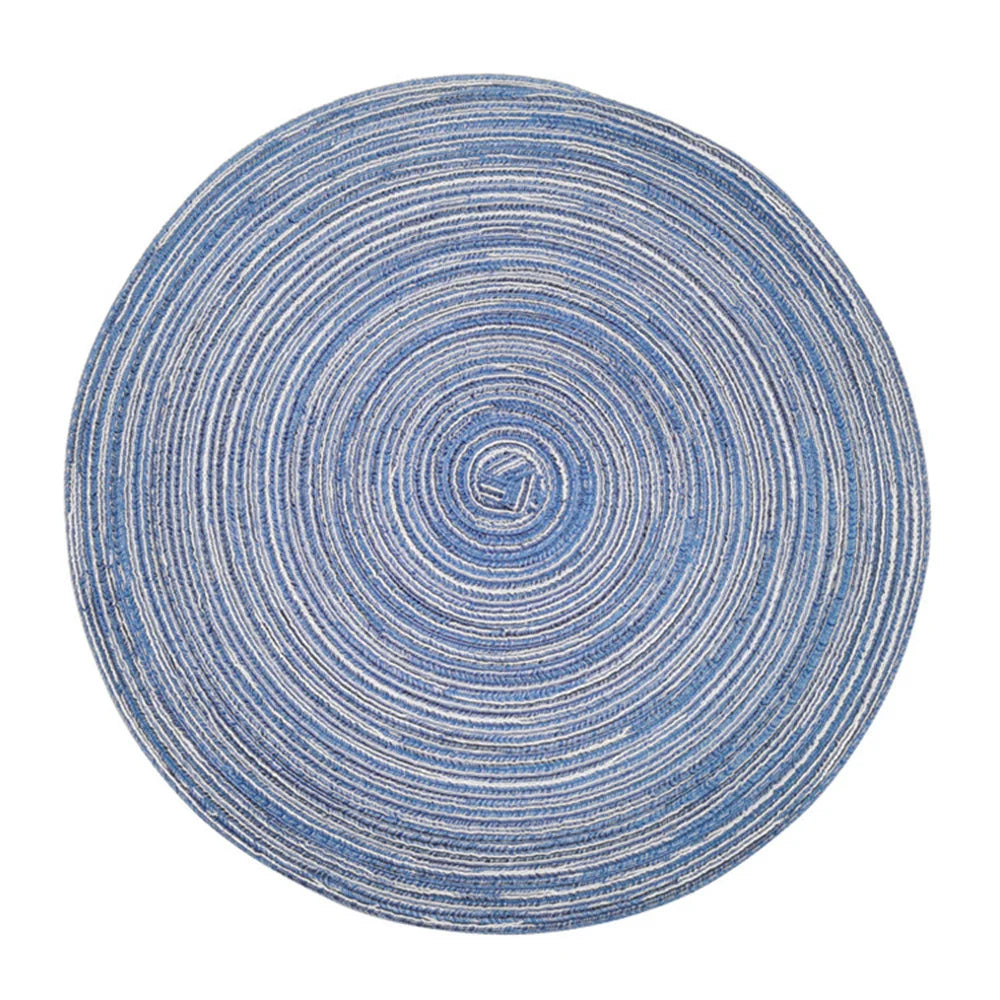 Natural Seagrass Place Table Woven Vinyl Individual Placemats For Table Non-Slip Kitchen Tableware Drink Cup Coaster Hoilday Dec