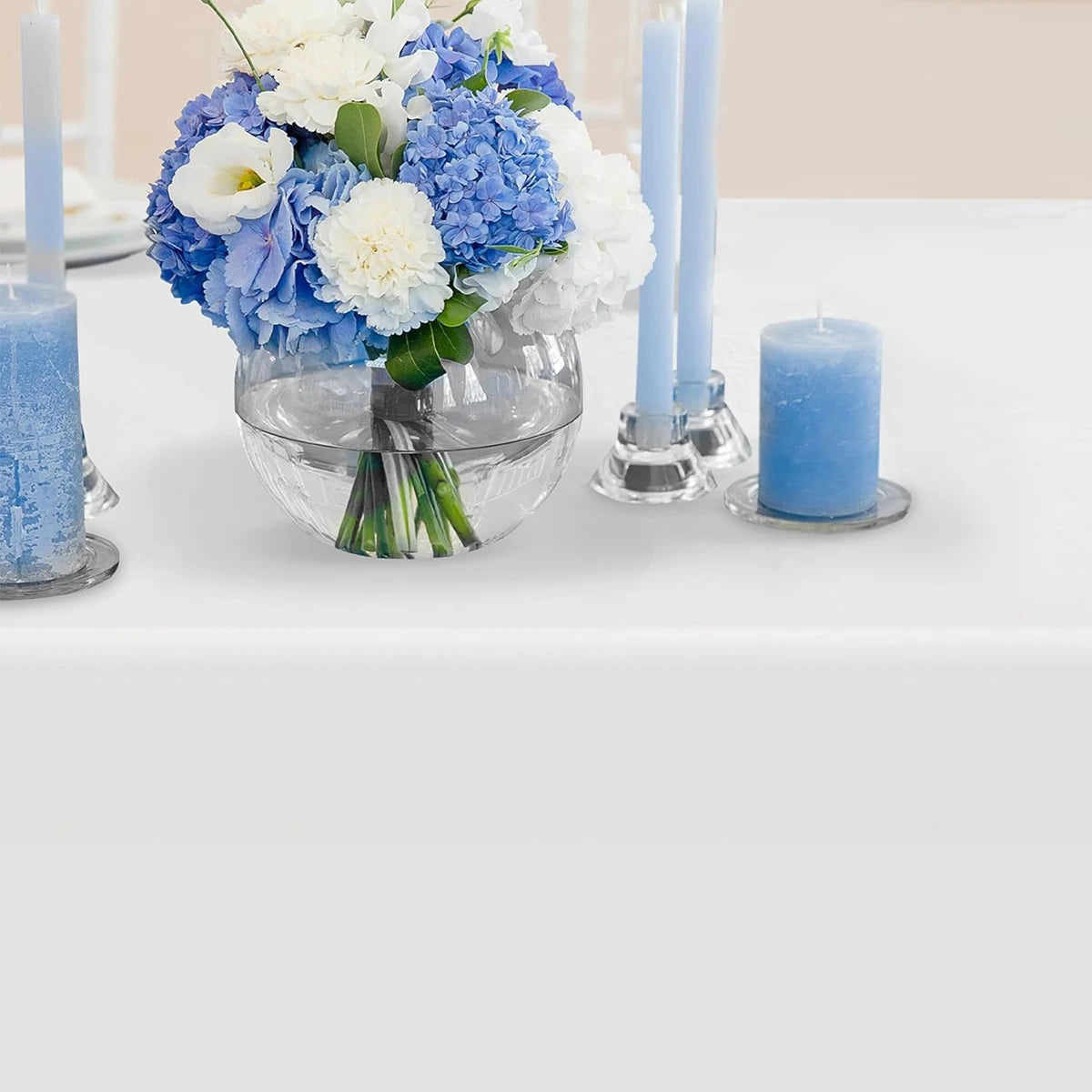 183×137cm Solid White Tablecloth Disposable Plastic Table Covers for Birthday Party Wedding Decoration Home Dinning Table Decor