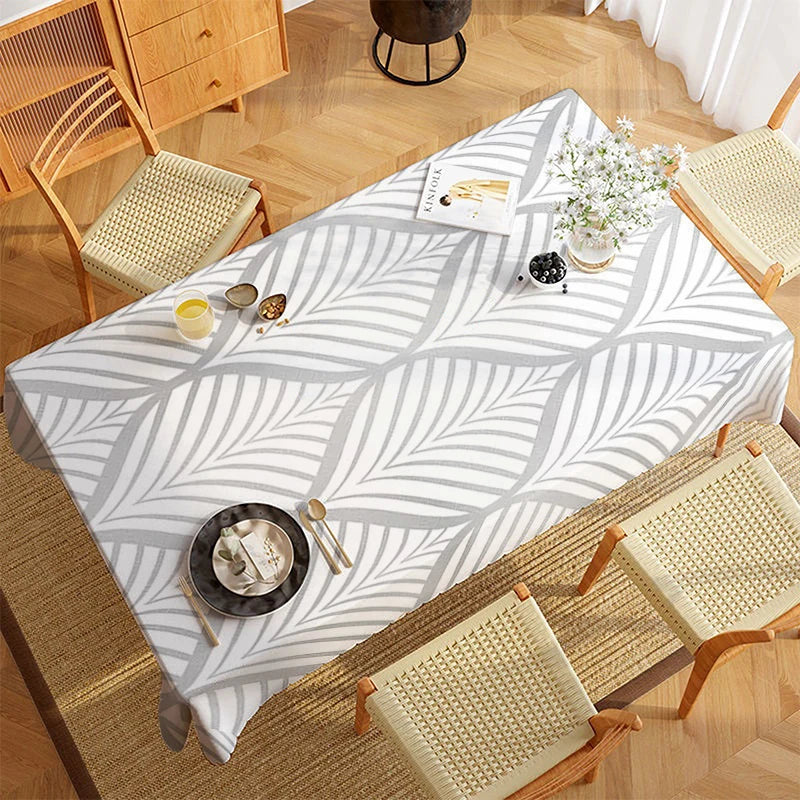 Leaf Pattern Tablecloth Restaurant Kitchen Tablecloth Living Room Home Decoration Rectangular Party Decoration