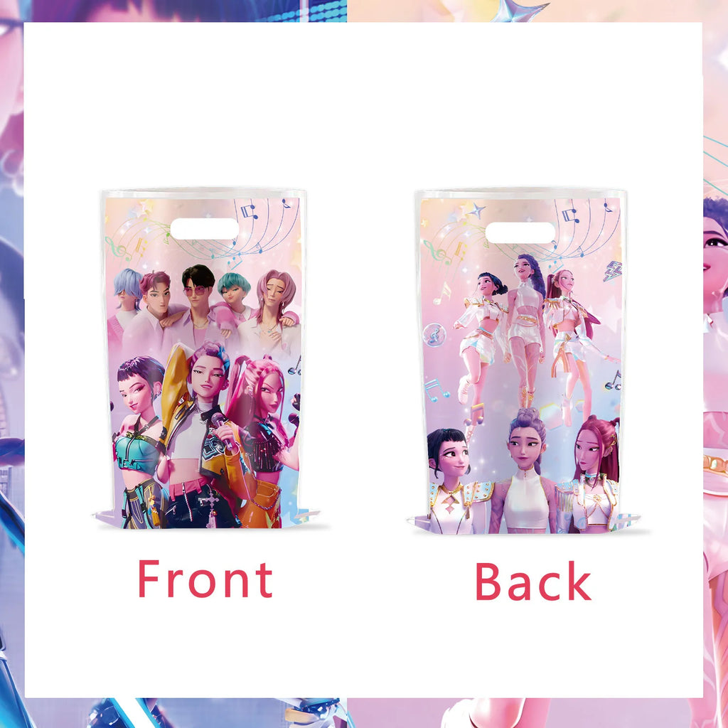 Kpop Demon Hunters Birthday Decorations Saja Boys Purple Napkins Plates Tableware Kpop Demon Hunter Birthday Party Favors Supply