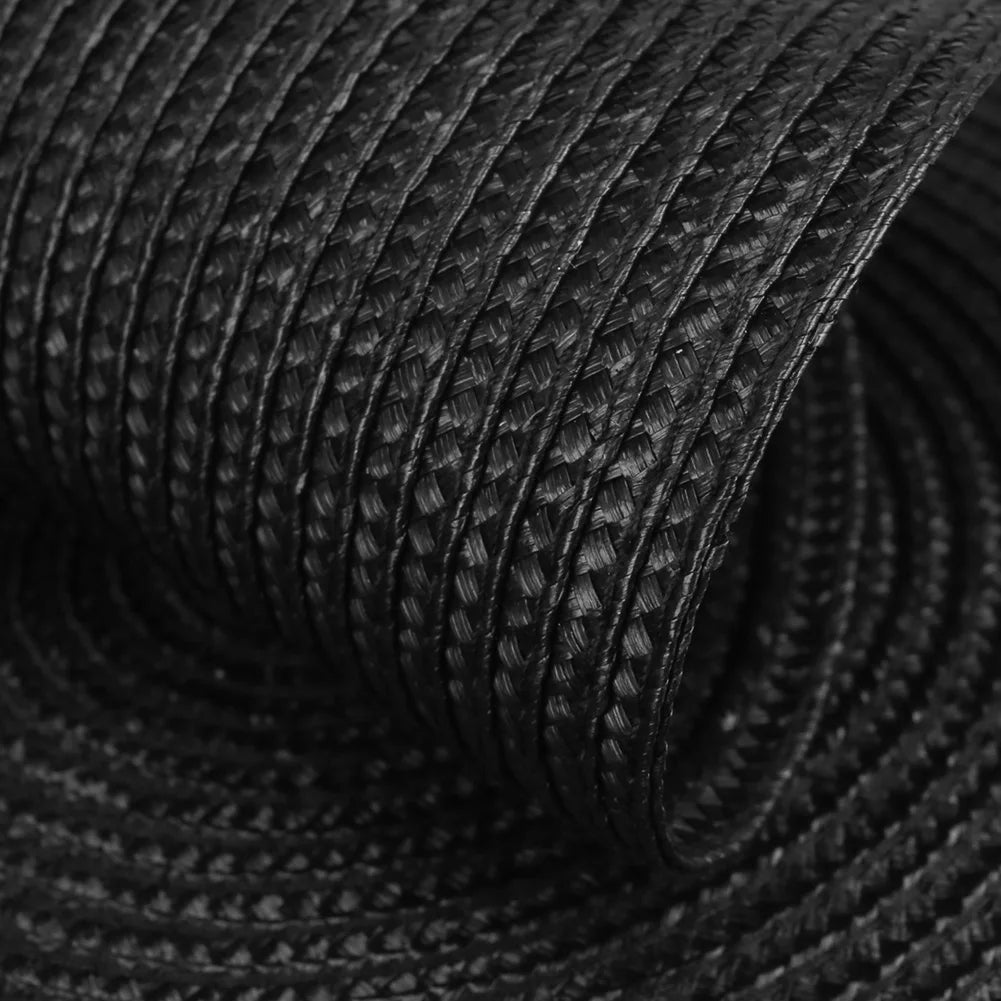 Set of 12 Round Braided Table Mat Washable Placemats Non Slip Heat Resistant for Kitchen Dining Tables Pad With Cup Coasters